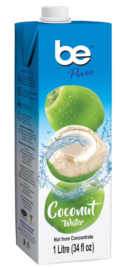 be™ Pure Coconut Water 1L Tetra Pak
