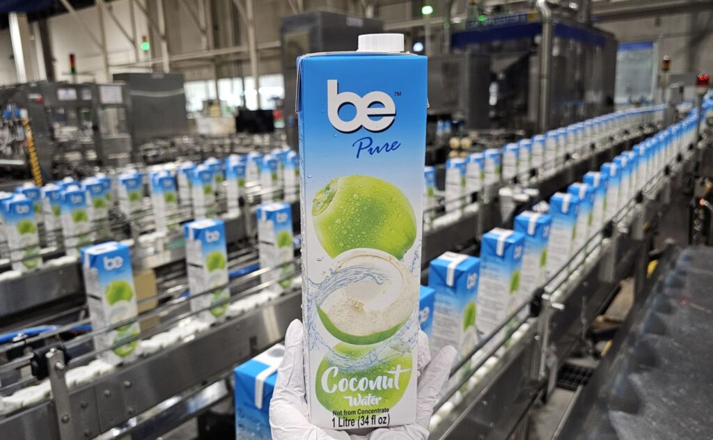 1L coconut water aseptic production line in Thailand manufacturing export beverages
