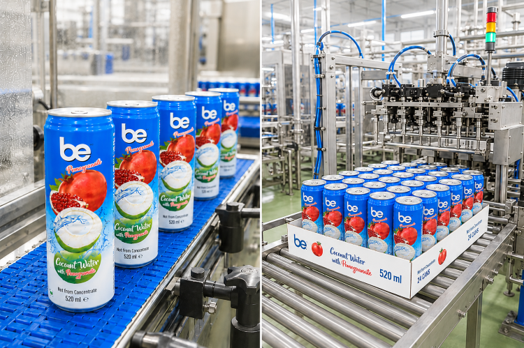 520ml coconut water can production line in Thailand