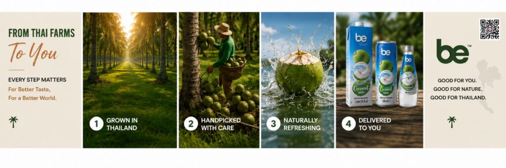 Coconut water production in Thailand