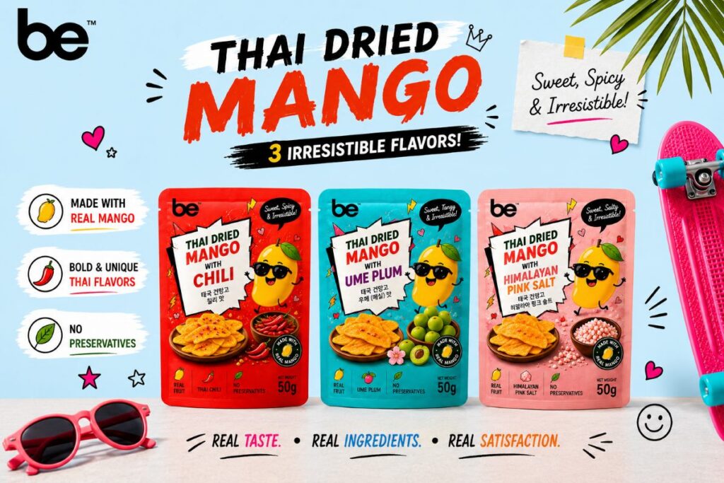 BE Coconut Thai dried mango made from real fruit
