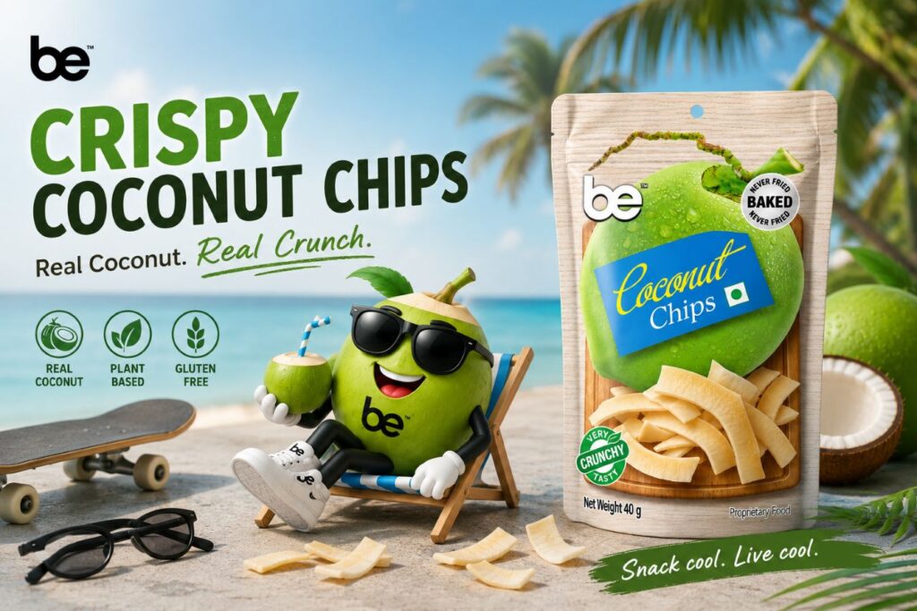 Thai coconut chips made from real coconut