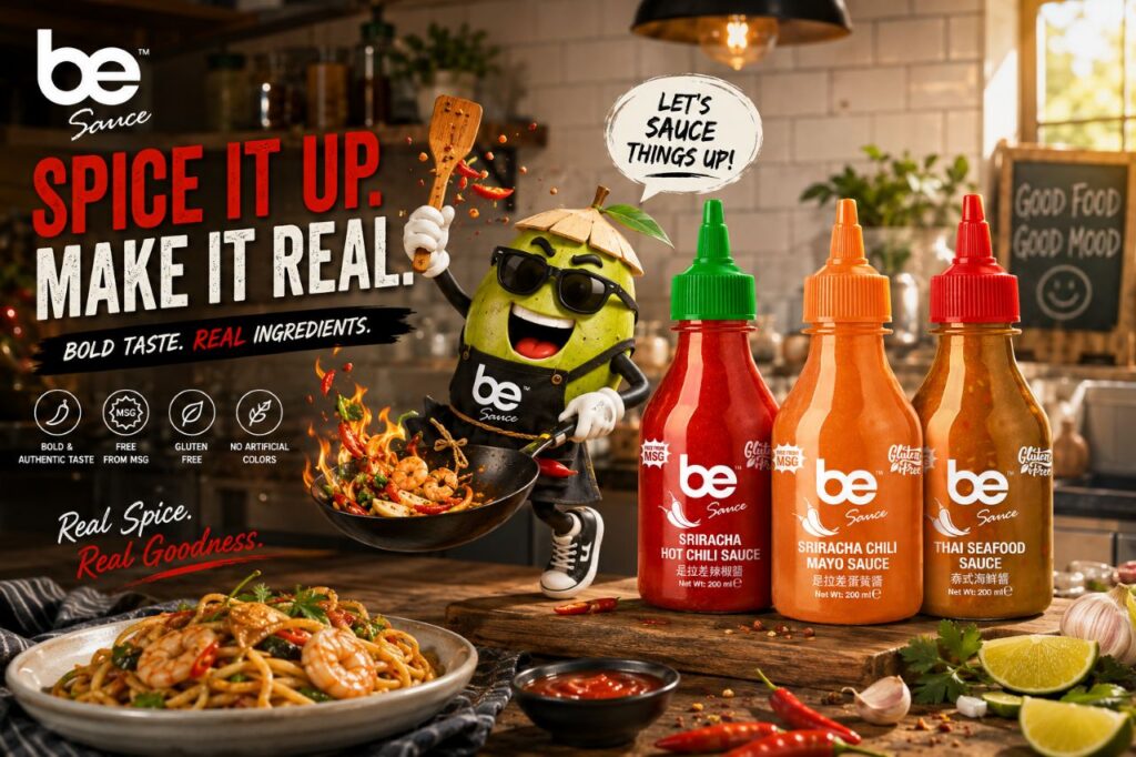 Thai sriracha sauces from Thailand by be coconut